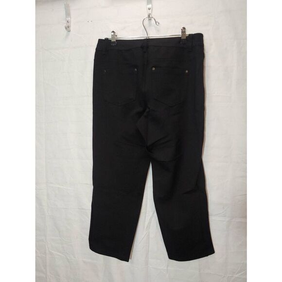Avenue Women's PLUS PETITE Size 14P Black Cropped Jeggings Stretch Pants - Picture 6 of 7